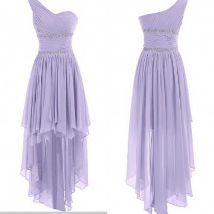 low dresses cute lavender bridesmaid prom dress shoulder sweetheart chiffon