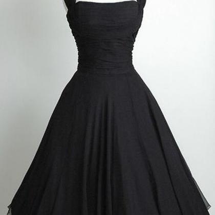 Retro Dress Black, Vintage Prom Dre..