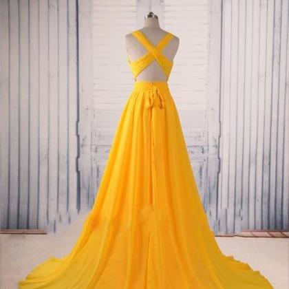 dark yellow gown