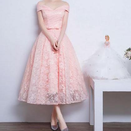 1950s Audrey Hepburn Vintage Inspired Off Shoulder Lace Prom Formal ...