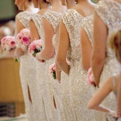 Sparkle Bridesmaid Dress, Long Bridesmaid Dress, Sequin Bridesmaid Dress, Glittery Bridesmaid Dress, Bridesmaid Prom Dress
