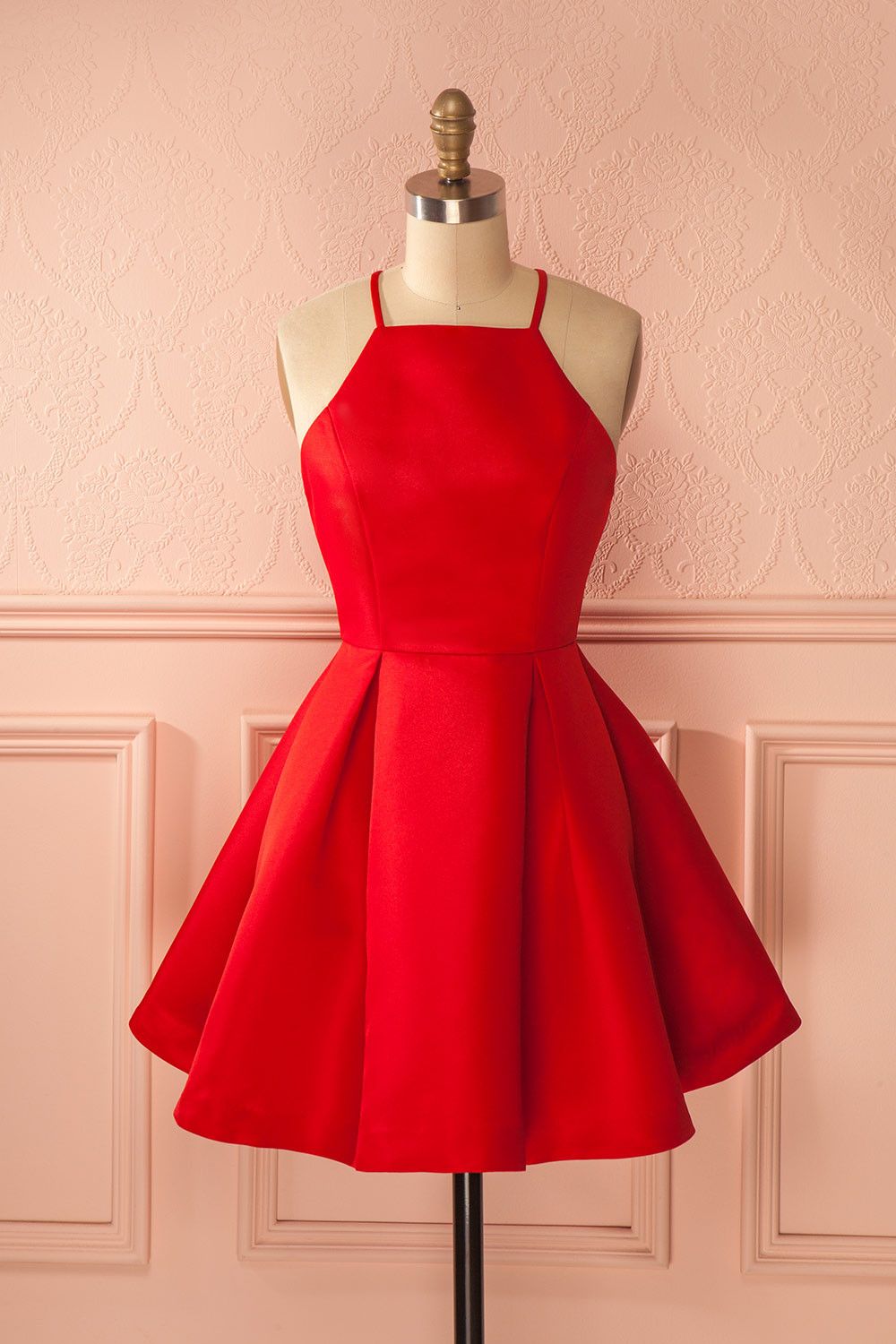 cute short red dresses