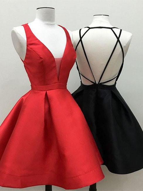 short black and red dress