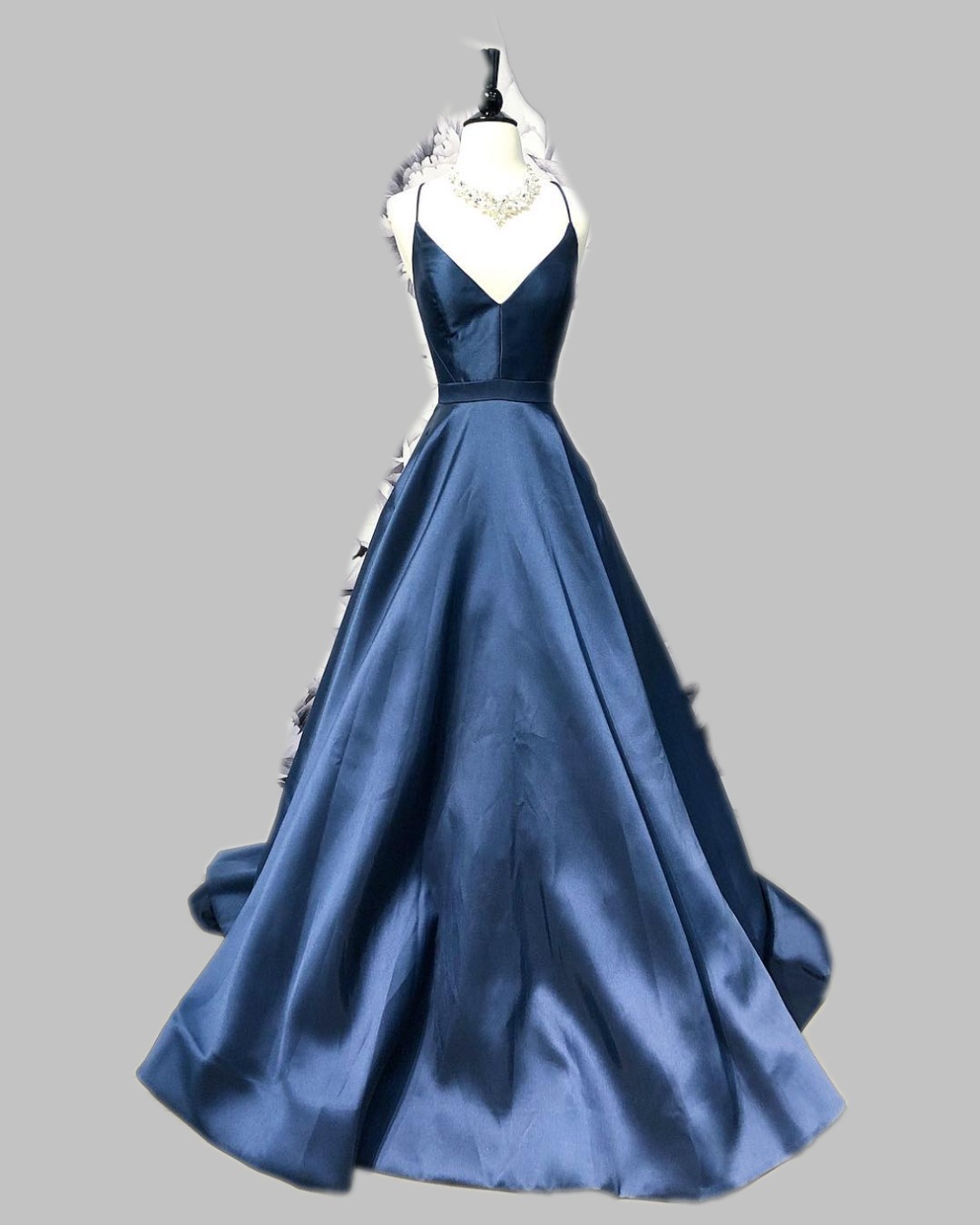 lace up back prom dress