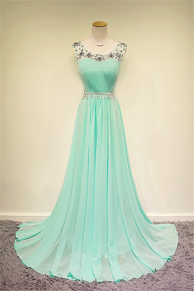 mint evening dress