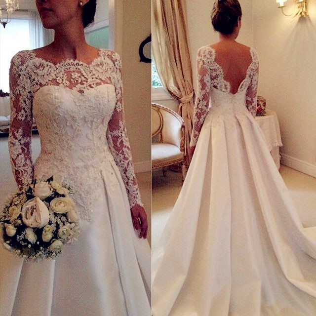 Backless Long Sleeve Bridesmaids Dresses