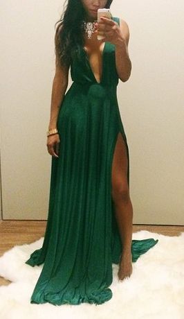 Sexy Green Prom Dresses,Green Evening Dresses,Chiffon Prom Gowns,Elegant Prom Dress,Prom Dresses,Simple Evening Gowns,Modest Formal Dress