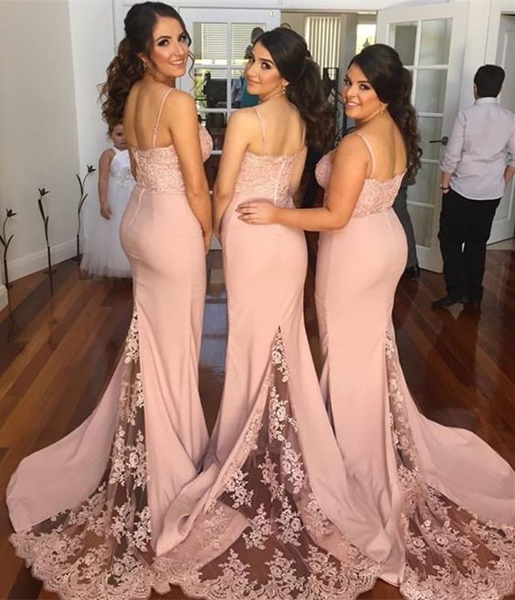 Light Pink Bridesmaid Dresses