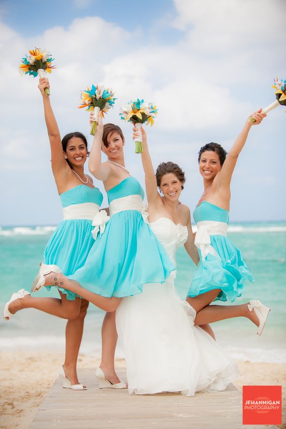 Cheap Chiffon Bridesmaid Dresses Short Tiffany Blue Bridesmaid