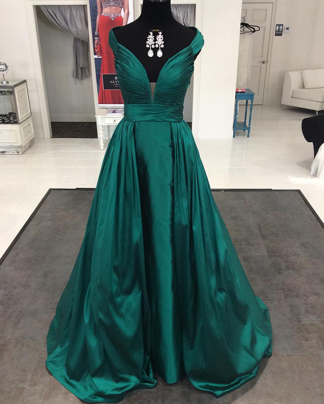 Emerald Green Evening Gowns, Elegant Evening Dresses, Formal Dresses, Pageant Dresses Formal Gowns Long Prom Dresses, Prom Dresses 2016, Emerald Green Prom Dresses