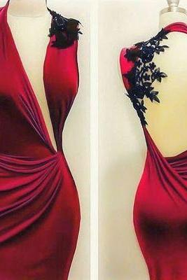 Sexy Backless Prom Dresses, Red Mermaid Prom Dresses, Halter Prom Gown, Woman Dresses, Sexy Evening Dresses, Celebrity Dresses, Formal Dresses for Weddings and Evening Events