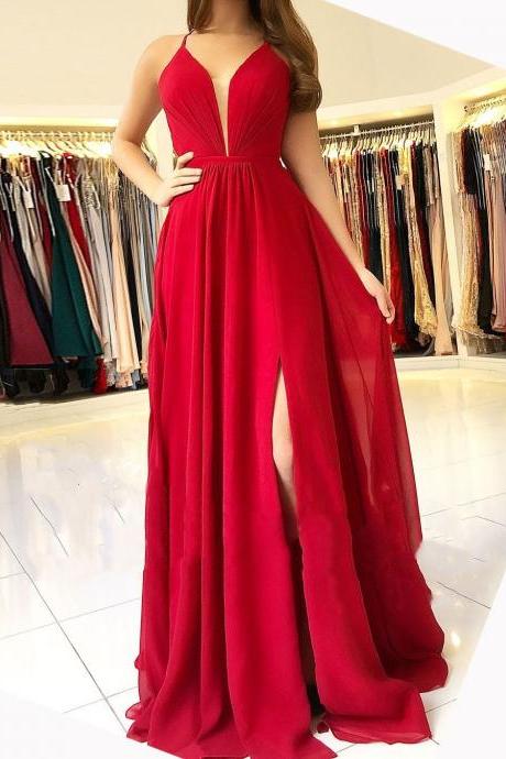Cap Sleeves Red Lace Mermaid Prom Dress With Open Back on Luulla