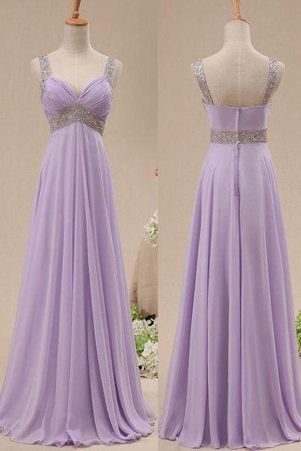 Charming Prom Dress,V-Neck Prom Dress,A-Line Prom Dress,Sequined Prom Dress,Chiffon Prom Dress