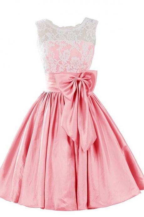 Charming Homecoming Dress,Satin Homecoming Dress,Noble Homecoming Dress, Short A-Line Homecoming Dress, Pink Homecoming Dress