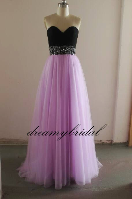 2016 High Quality Light Lavender Tulle Prom Dresses, Real Picture Prom Dress, Party Dresses,Long Prom Dresses 2016, Prom Dresses, Prom Gowns,Evening Dresses,Evening Gowns