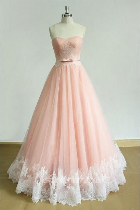 Charming Prom Dress,A-Line Prom Dress,Appliques Prom Dress,Tulle Prom Dress,Sweetheart Evening Dress