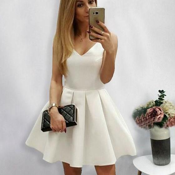 Cute short hotsell white dress