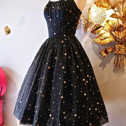 Sexy Spaghetti Straps Black Shiny Short Homecoming Dress Party dresses