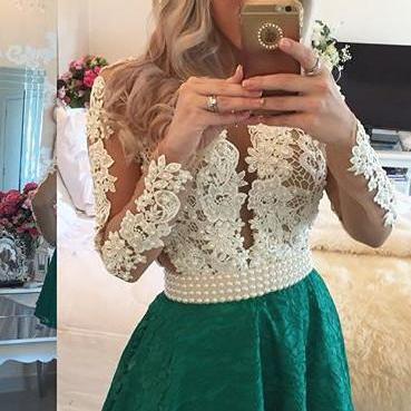 Charming Emerald Green Prom Dress 
