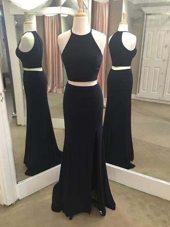 Black Nightdress with Two Front Slits Costume
